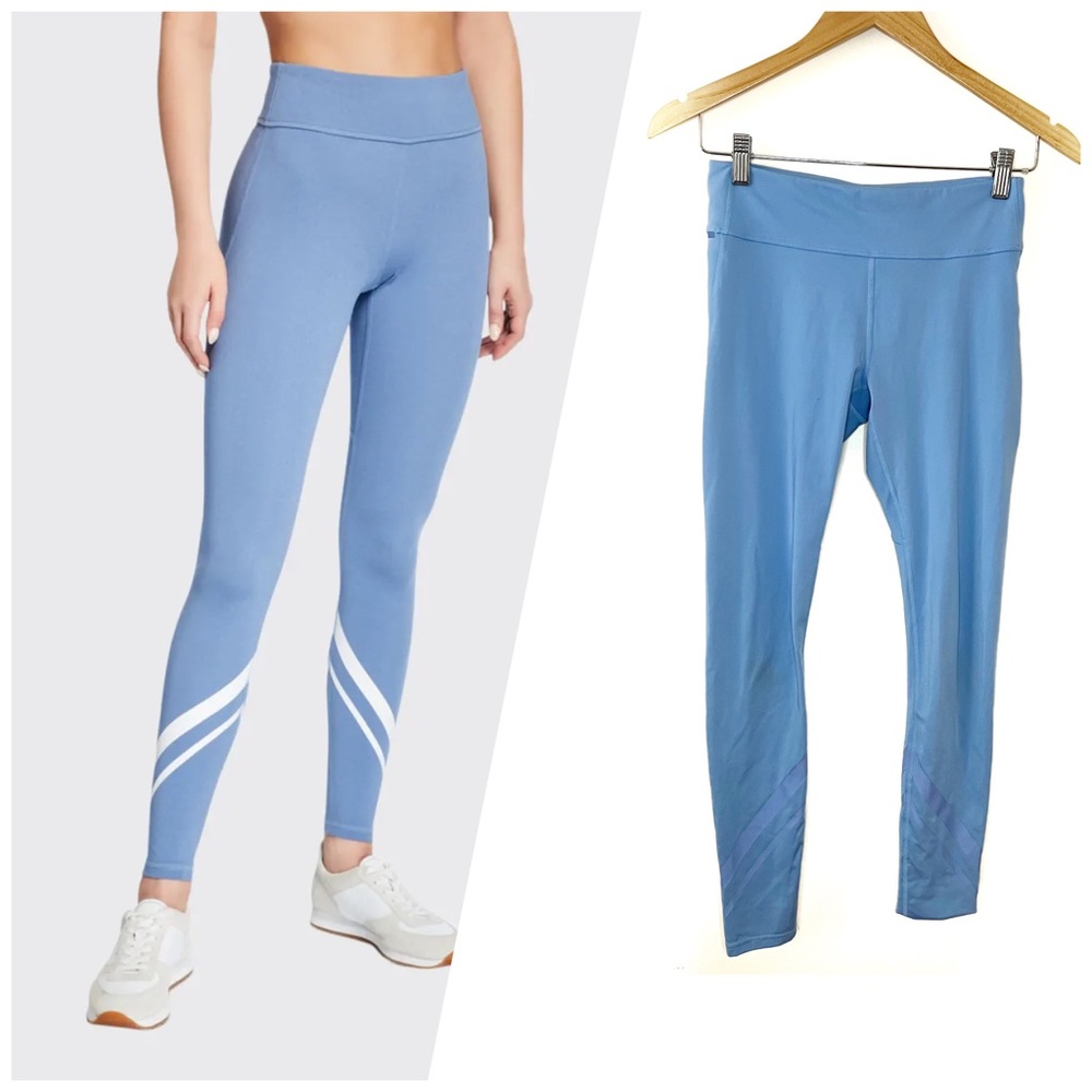 Tory Burch Tory Sport Chevron Leggings Blue Size Small